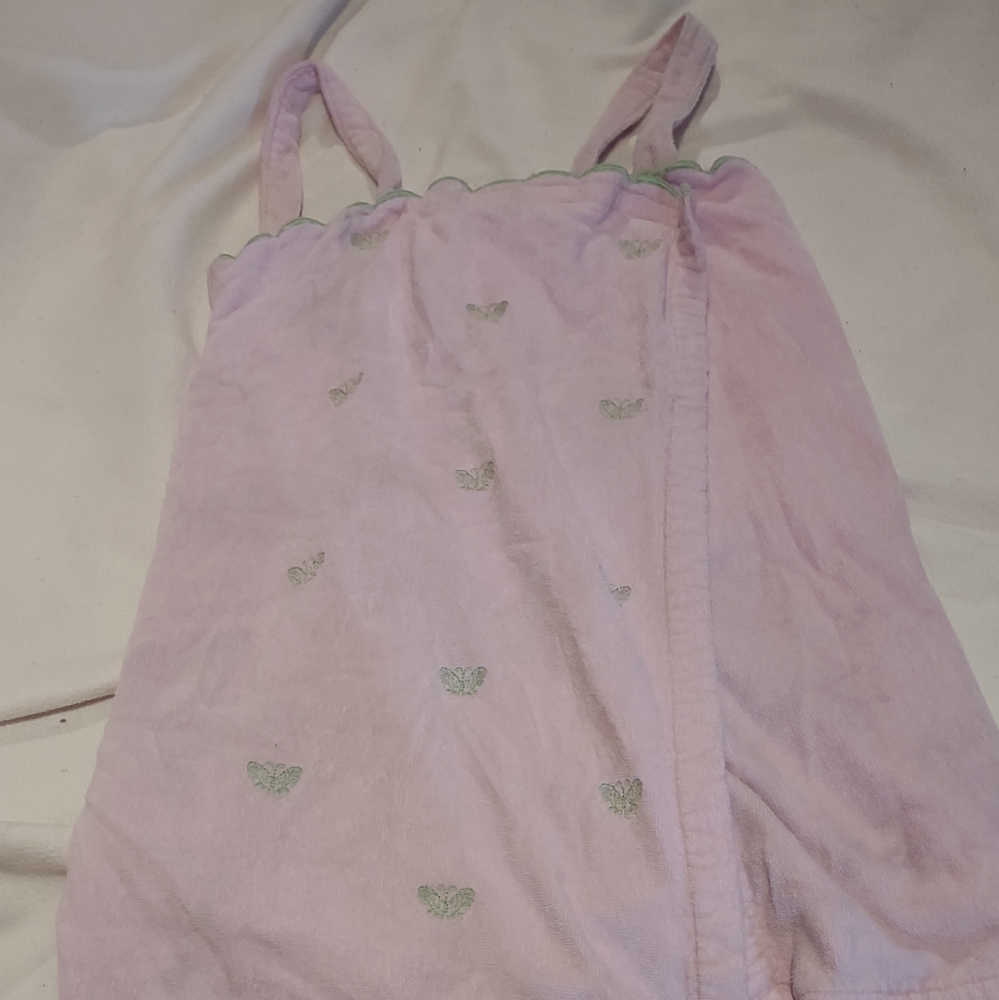 Charter Club‎ Intimates sleeveless pink wrap around bath robe size large